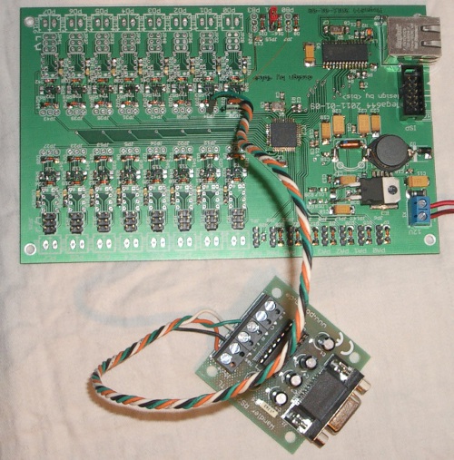 Umgebaute HEX-Control-Platine